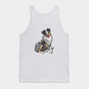 Dog - Australian Shepherd - Blue Merle Tank Top